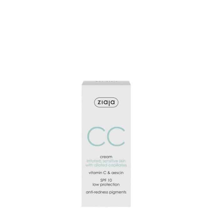 CC cream irritated sensitive skin box