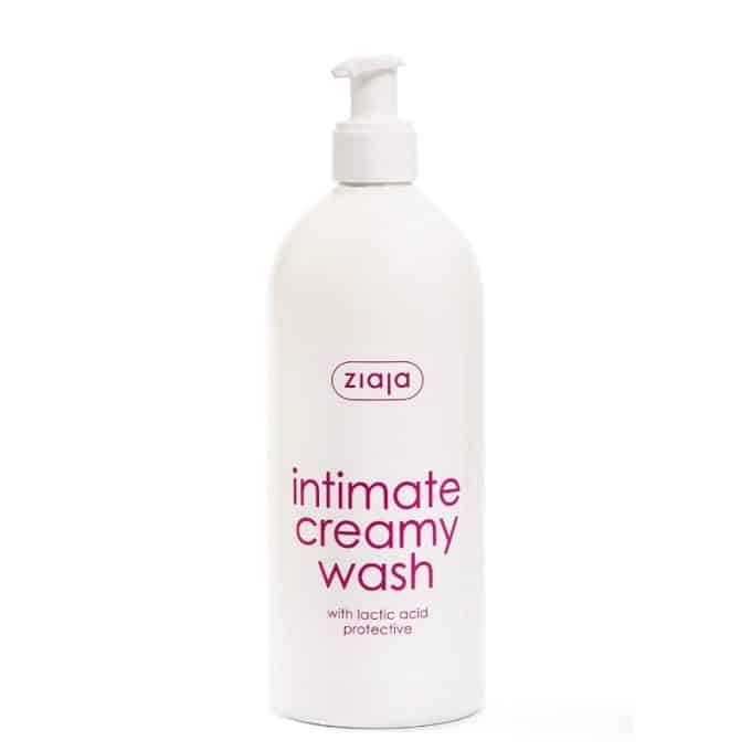 Intimate creamy wash with lactic acid