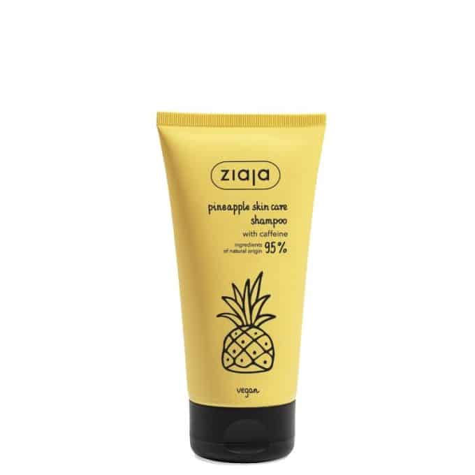 Pineapple shampoo with caffeine