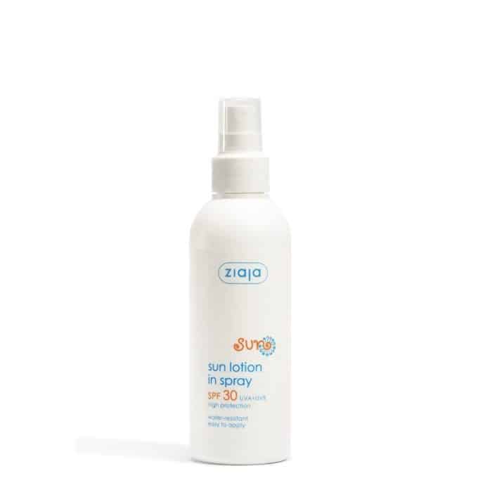 Sun lotion in spray spf30